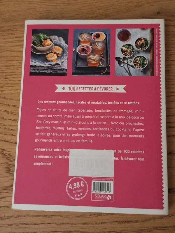 Livro 100 receitas para devorar – Aperitivos jantares – Solar Éditions – photo 2